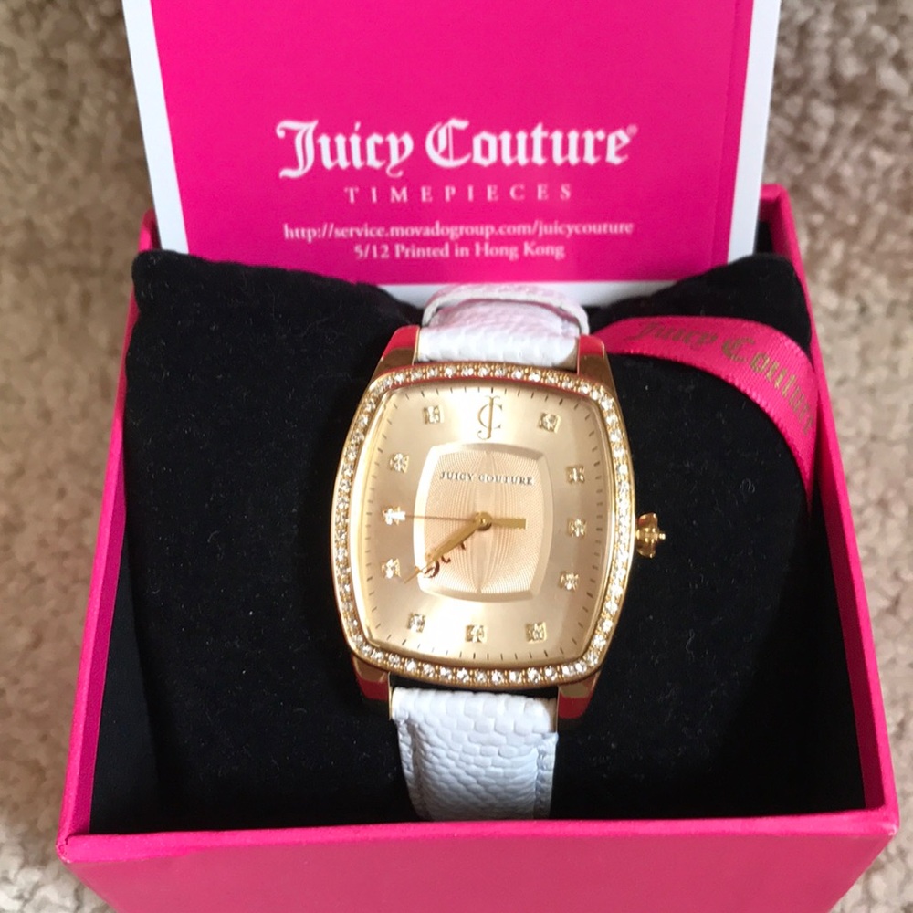 JUICY COUTURE Watch NWT 🎁 GIFTABLE in Box Alligator Leather Band